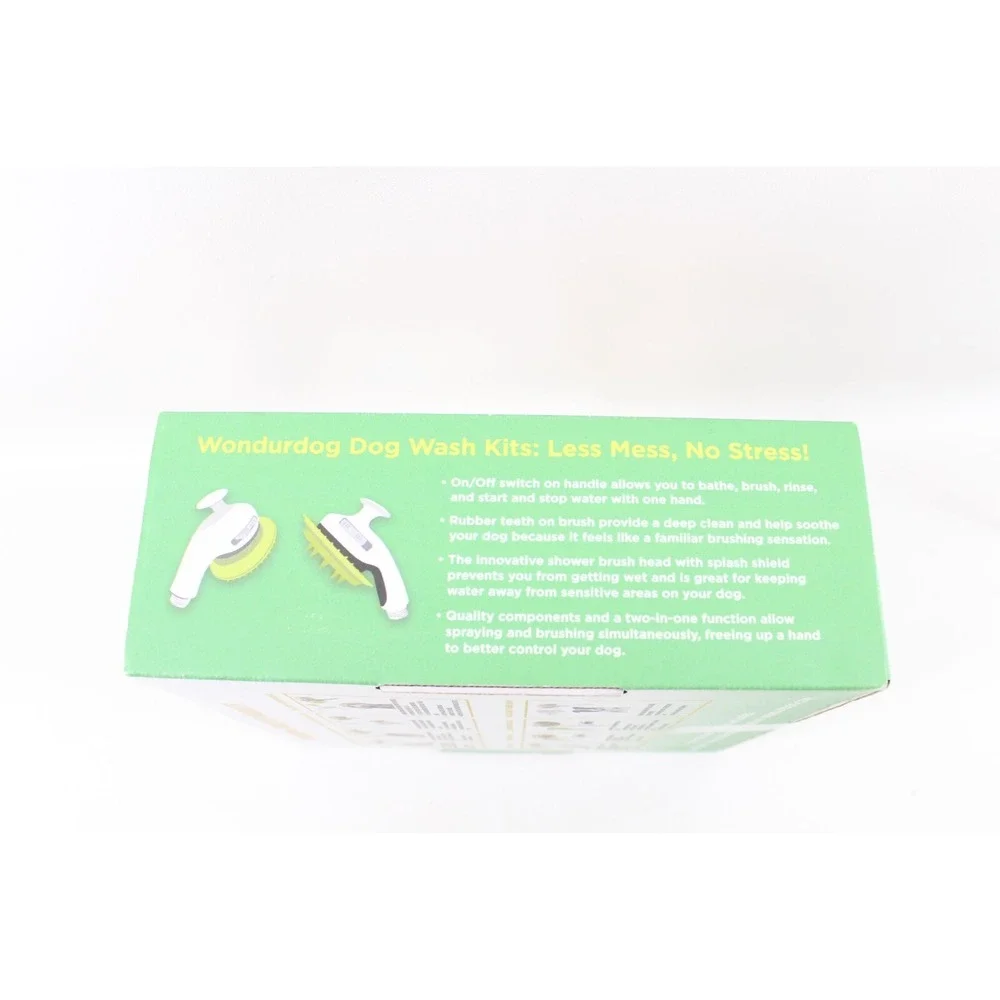Wondurdog Quality at Home Dog Wash Kit for Shower with Splash Guard‎ Shield